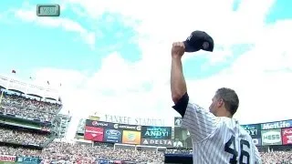 SF@NYY: Pettitte exits to a standing ovation