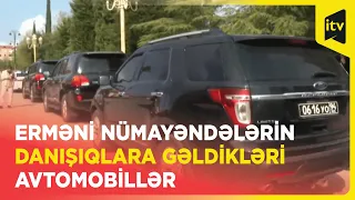 Erməni nümayəndələri Yevlaxa sülhməramlıların avtomobilində gəldilər