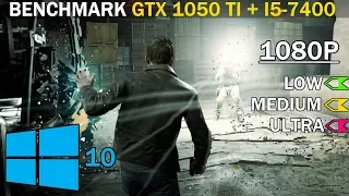 Quantum Break | GTX 1050 Ti + i5-7400 | Low vs. Medium vs. Ultra | 1080p