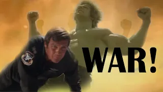 Six Million Dollar Man and the Hulk Wage War in the Desert