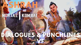 MORTAL KOMBAT 1 - ASHRAH Toutes les intros Dialogues & Punchlines VF