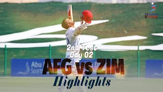 Afghanistan vs Zimbabwe Highlights | 2nd Test | Day 2 | Afghanistan vs Zimbabwe in UAE 2021