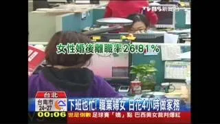 下班也忙！　職業婦女日花4小時做家務