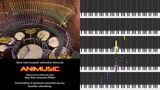 Animusic - Acoustic Curves [Synthesia sheet music]