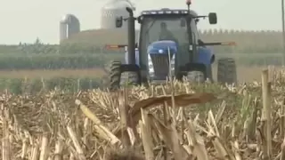 New Holland T8040 Tractor Preparing a Field