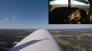 MODULE-06 Normal Approach and Landing Piper PA28 Cherokee Warrior Cockpit