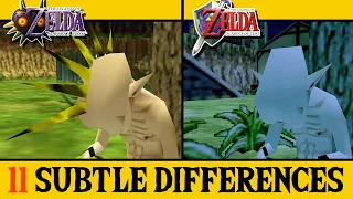 11 Subtle Differences Between Zelda Ocarina of Time and Majora's Mask (Part 1)