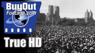 New York City Hosts Massive Patriotic Rally 1941 Historic HD Footage