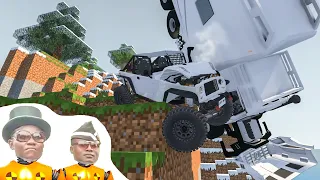 Coffin Meme BeamNG drive Minecraft Edition Part 2