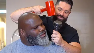WORLD STRONGEST MAN: Mark Henry gets Neck Pain HAMMERED Away