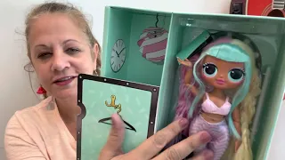 Unboxing LOL Surprise OMG Doll Candylicious and family - Also, Doll Pajama Party Idea