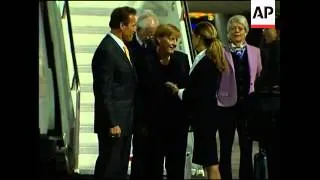 German Chancellor Merkel visits California