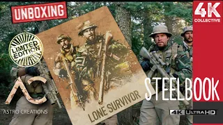 Lone Survivor 4K UltraHD Blu-ray Astro Creations WEA Steelbook Limited Edition XL Box Set Unboxing