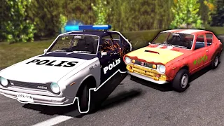 My Summer Car Police Chase in BeamNG Drive Multiplayer!