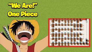"We Are!" - One Piece Opening 1 Minecraft Note Blocks Tutorial