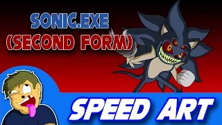 Speed Art: Sonic.exe (Second Form)