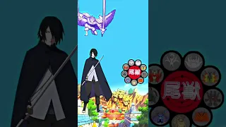 Sasuke with Indra Susanoo VS Susanoo Uchiha And VS Tailed Beasts|Who is strongest @dar1n_tt