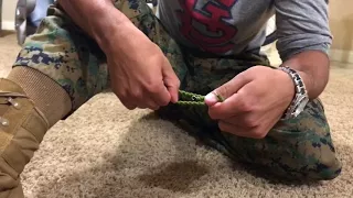 How to Lace, Tie, and Blouse a USMC Boot
