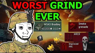 M3A3 BRADLEY Stock Grind is PAIN💀 (WORST Grind Ever)