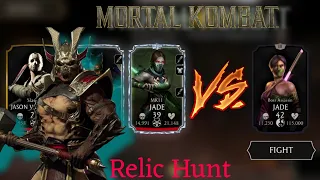 Mortal Kombat Mobile Hard bossfight in relic Hunt for begainers #mkmobile