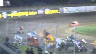 perth motorplex sprintcar pile up