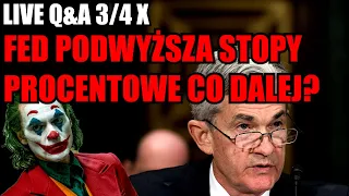 FED PODWYŻSZA STOPY PROCENTOWE CO DALEJ? 3/4 (X) - pytania i odpowiedzi z Jokerem