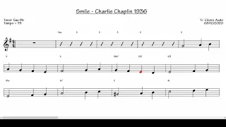 Smile - Charlie Chaplin 1936 (Tenor Sax Bb) [Sheet music]