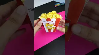 DIY cute BFF gift idea 🍿 😍💖 #shorts #diy #craft #art #tutorial #gift #artist #creative #viral