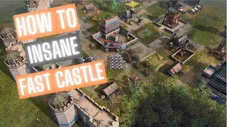 AOE4 Fastest Possible Fast Castle? Chinese Fast Castle Guide and Build Order