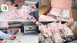 Small Business Behind The Scenes 🎥| Work With Me Vlog, Pack Orders With Me For My Small Business