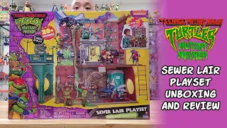 TMNT Mutant Mayhem Sewer Lair Playset Unboxing & Review