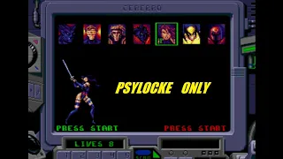 X-Men 2: Clone Wars (SEGA Genesis) Psylocke only, No Death, Проходження