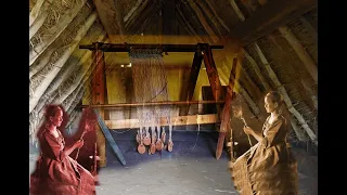 Were Anglo-Saxon weaving huts women-only places?