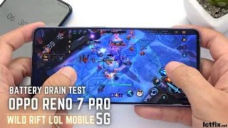 Oppo Reno 7 Pro League of Legends Mobile Wild Rift Gaming test | Dimensity 1200 Max, 90Hz Display