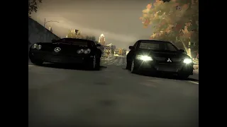 MITSUBISHI Evolution VIII vs Mercedes-Benz SLR McLaren - Sprint Race - Need for Speed™ Most Wanted