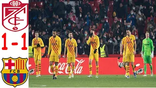 Granada CF VS Barcelona 1-1Extended Highlights & All Goals 2021 || Luuk de Jong || Antonio  Puertas