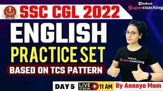 SSC CGL English Previous year Solved Paper | Questions based on TCS Pattern | Day 5 | Ananya Ma'am