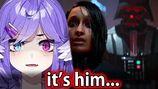 Selen finally reacts to THAT Darth Vader scene...