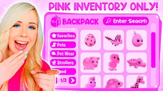 PINK INVENTORY ONLY CHALLENGE IN ADOPT ME!