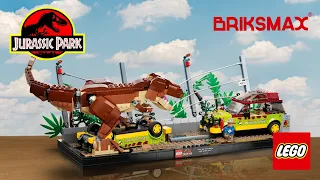 Bricksmax éclaire le LEGO Jurassic Park L'évasion du T-Rex 76956