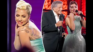 Lady Gaga cries following Grammys tribute to Tony Bennett