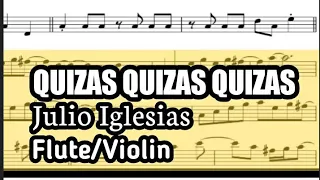 Quizas Quizas Quizas Flute Violin Sheet Music Backing Track Play Along Partitura
