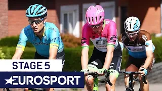BinckBank Tour 2018 | Stage 5 Finish Highlights | Cycling | Eurosport