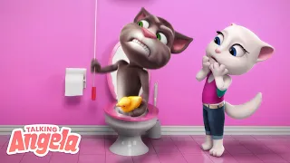 ⚡ Bathroom Drama ⚡ Talking Angela Cartoon Short