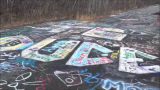 Abandoned Route 61 "Graffiti Highway" Centralia, Pennsylvania 1/16/2016