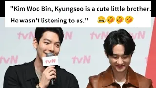 "Kyungsoo is a cute little brother. He wasn't listening to us." - Kim Woobin 😭😭 - Reap What You Sow