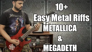 10+ Easy/Beginner Metal Riffs (With Tabs)- METALLICA & MEGADETH Edition | TUGGtv