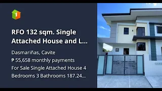 RFO 132 sqm. Single Attached House and Lot for sale in Dasmarinas