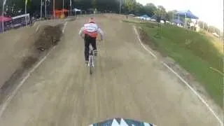 Full Gopro helmetcam lap on the BMX track in Doetinchem onboard with Niek Kimmann