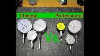 Chinese Vs. professional dial indicators Comparison - no name Vs. Mitutoyo Vs. TESA challenge